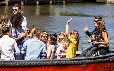 canal boat tour hen party