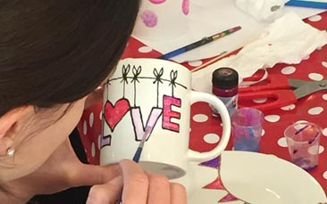 mobile ceramic painting hen party