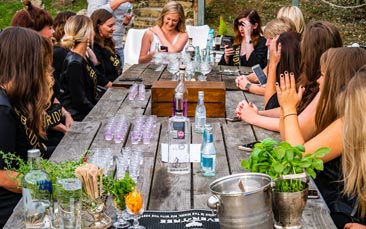 gin tasting hen party