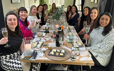 mobile luxury wine and cheese tasting hen party