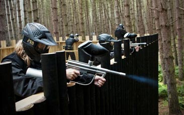 paintballing hen party