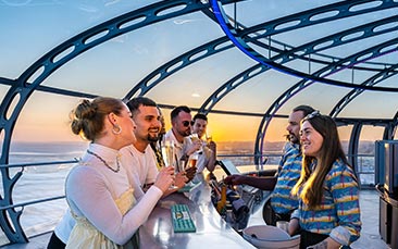 sky bar 360 - entry and drink hen party