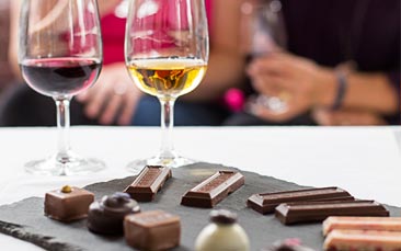 chocolate and wine tasting hen party