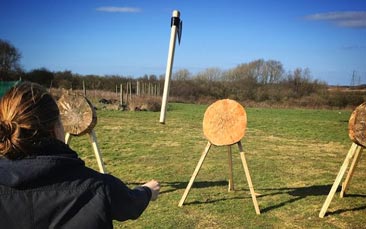archery and tomahawk throwing hen party