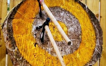 archery and tomahawk throwing hen party