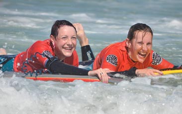 bodyboarding hen party