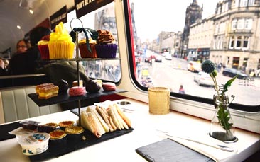 boozy afternoon tea bus hen party