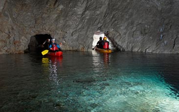 cave kayaking hen party