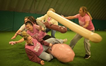 cheeky challenge arena hen party