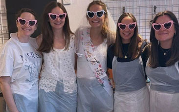 chocolate making workshop with venue hen party