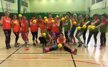 disco dodgeball hen party