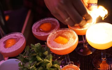 cocktail masterclass at hidden indie bar hen party