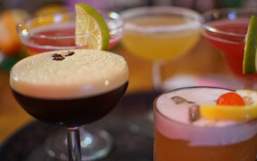 cocktail masterclass at hidden indie bar hen party