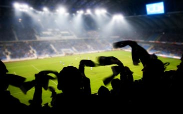 football spectating hen party