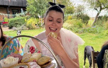 hanging basket workshop with afternoon tea hen party