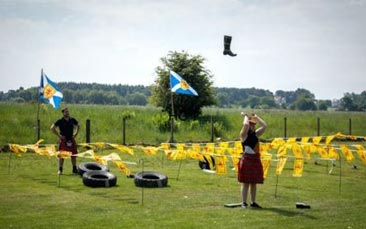 highland games hen party