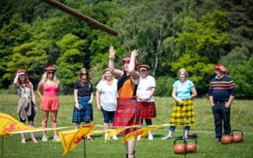 highland games hen party
