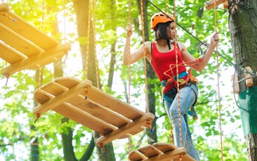 high ropes course hen party