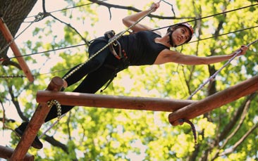 high ropes course hen party