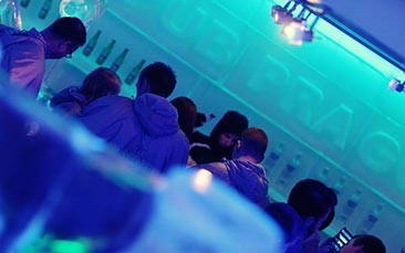 ice bar and nightclub hen party