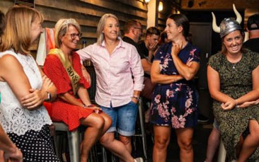 indoor axe throwing hen party