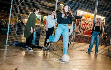 indoor street football challenge hen party
