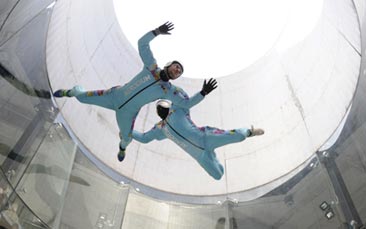 indoor skydiving hen party