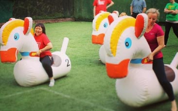 inflatable games hen party