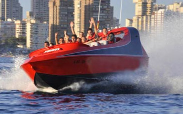 jet boat hen party