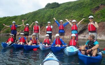 kayaking hen party