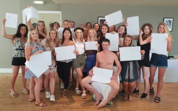 life drawing hen party