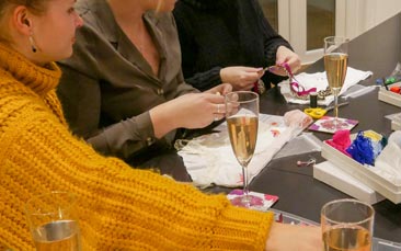 lingerie making hen party