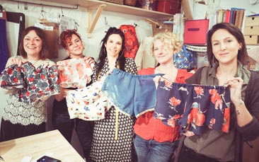 lingerie making hen party