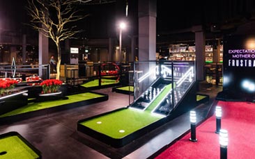 minigolf bottomless brunch hen party