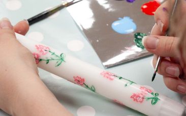 mobile candle painting hen party