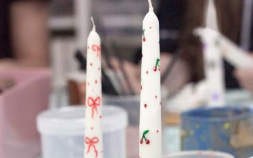 mobile candle painting hen party