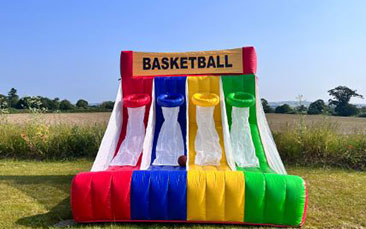 mobile inflatable basketball shoot-out hen party