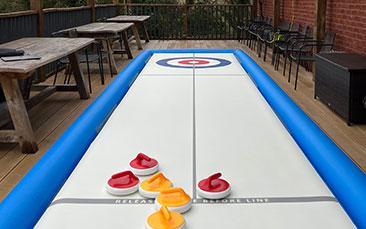 mobile inflatable curling hen party