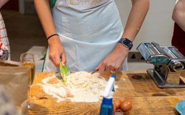 mobile pasta making hen party