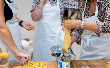 mobile pasta making hen party