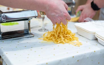 mobile pasta making hen party
