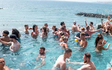 monkey beach pool party hen party