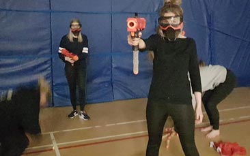 nerf war hen party