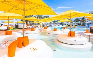 o beach club entry hen party
