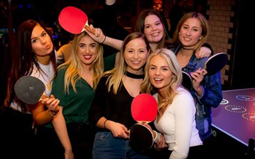 ping pong bottomless brunch hen party