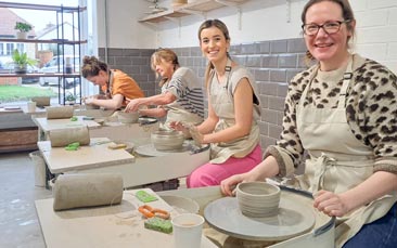 pottery workshop hen party