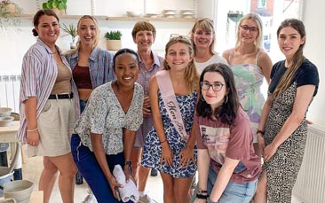 pottery workshop hen party