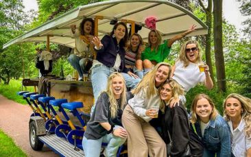 prosecco bike hen party