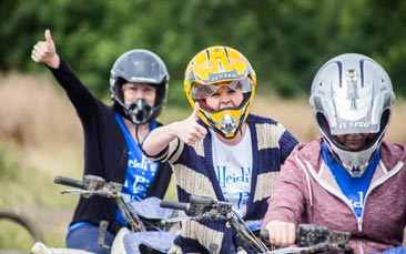 quad biking hen party