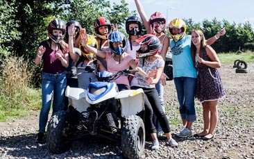 quad biking hen party